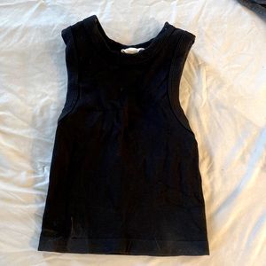 Happily Grey thick tank, thick straps, black